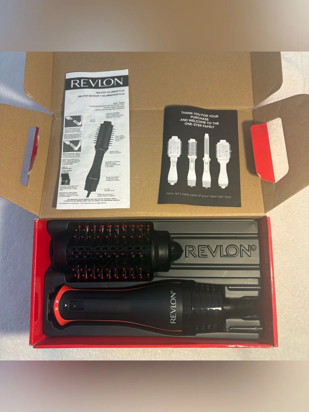 NEW Revlon One Step Volumizer Plus Hot Air Brush Shinier Blowouts